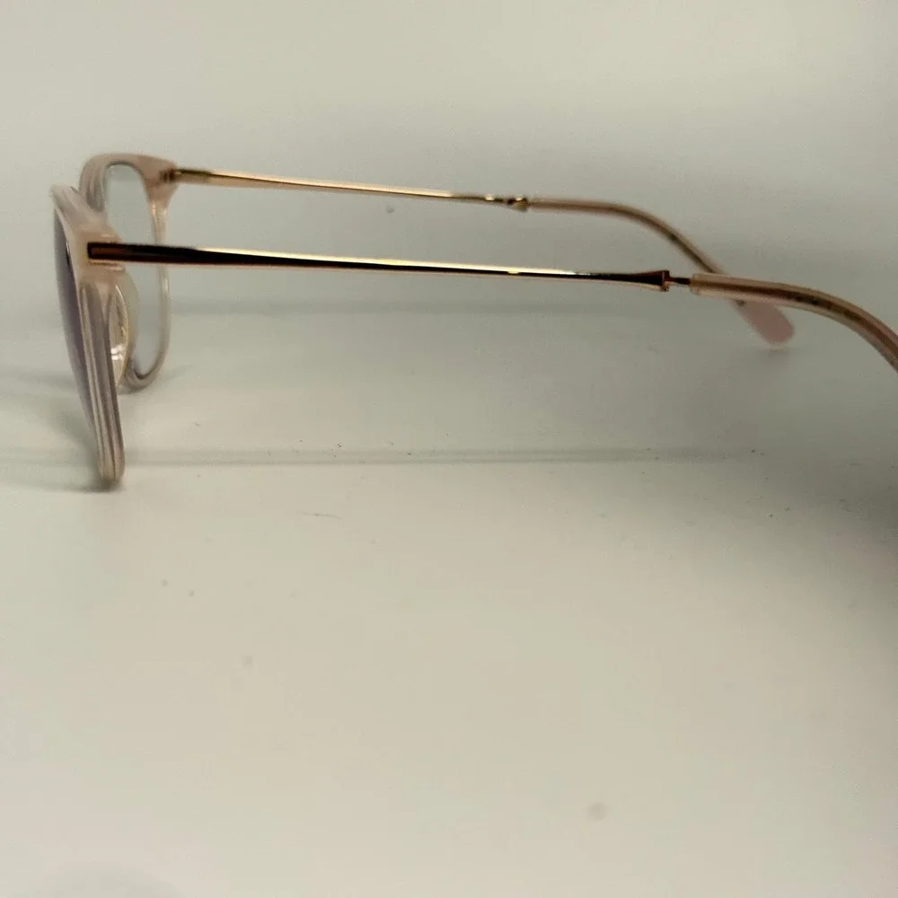 Scott Harris UTX Europa SHX-007 Champagne Peach Gold Cat Eye Eyeglasses 55mm